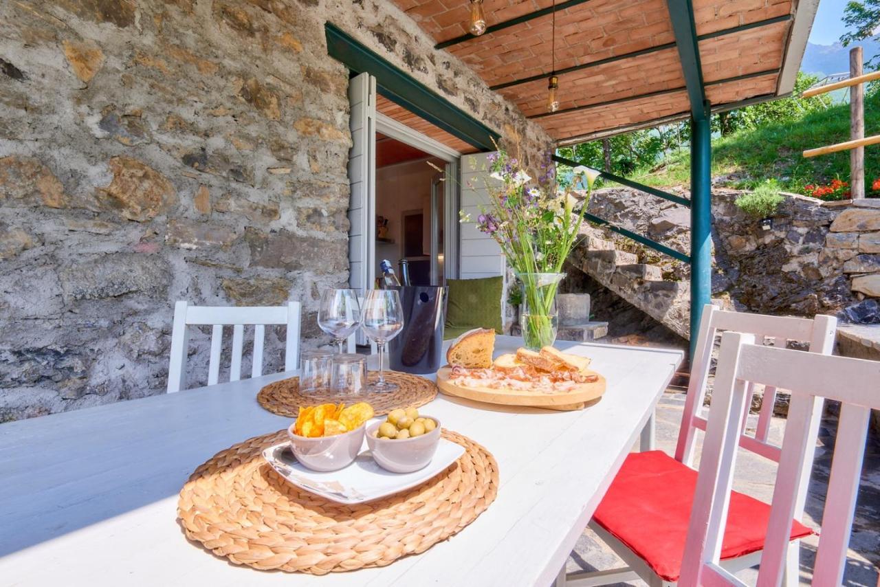 La Casetta Nel Bosco - Hot Tube And Sauna Lierna Dış mekan fotoğraf